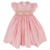 Picture of Miss P Smocked Carousel Bodice Gingham Dress & Hairclip Set - Pink