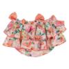 Picture of Miss P Smocked Top Ruffle Jam Pants Hairclip Set - Orange Floral