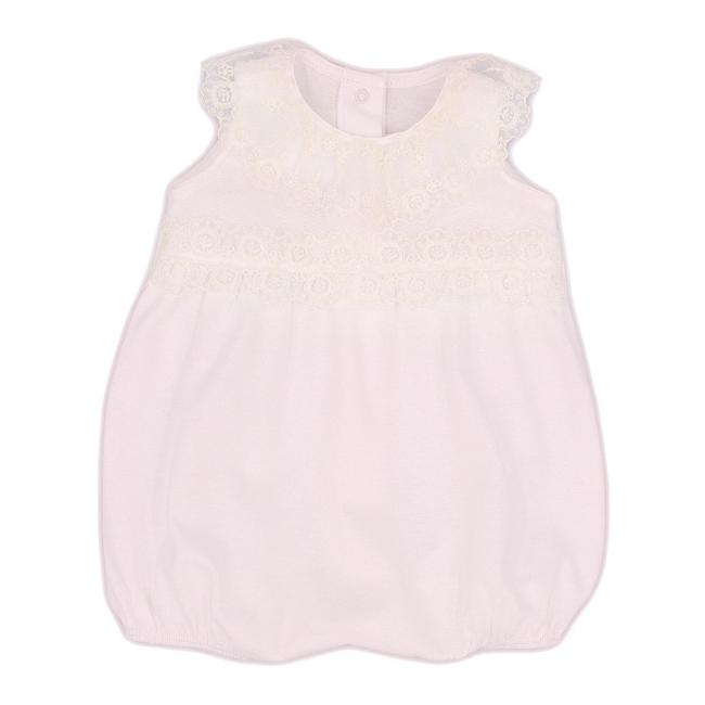 Picture of Rapife Baby Girls Lace Ruffle Collar Romper - Pink