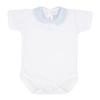 Picture of Rapife Baby Boys Gingham Collar Bodysuit - White Blue