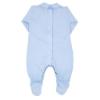 Picture of Rapife Baby Boys Broderie Bodice Babygrow - Blue