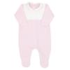 Picture of Rapife Baby Girls Pique Bodice Babygrow - Pink White
