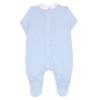 Picture of Rapife Baby Boys Pique Bodice Babygrow - Blue White
