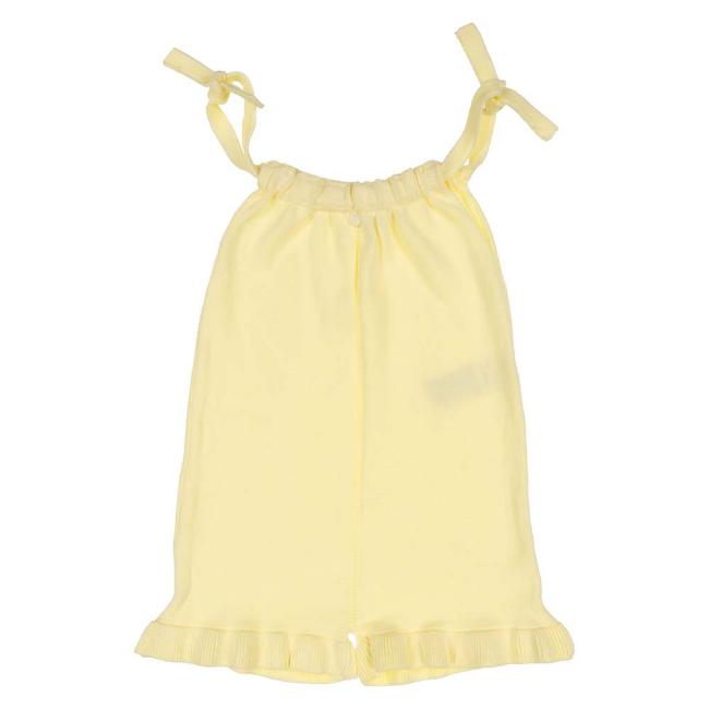 Picture of Wedoble Fine Knit Ruffle Leg Romper - Lemon