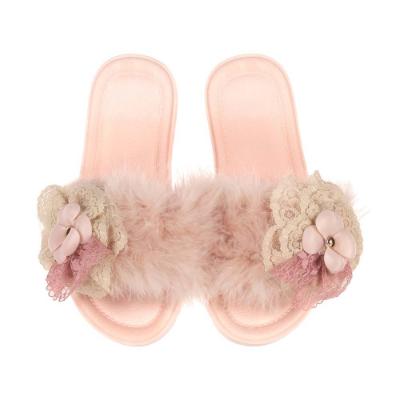 Picture of Meriche Alta Costura Dream Bonnie Vintage Style Slippers - Pink