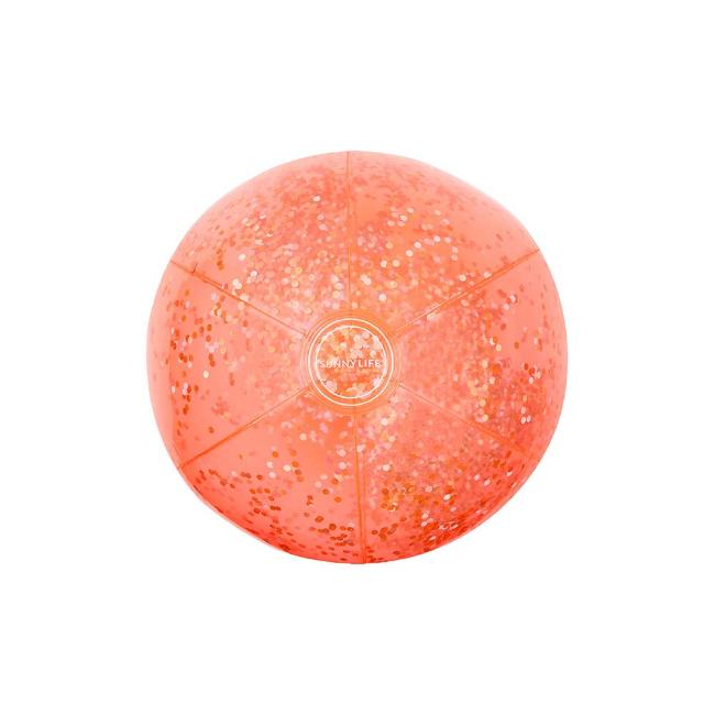 Picture of Sunnylife Inflatable Beach Ball - Coral Glitter