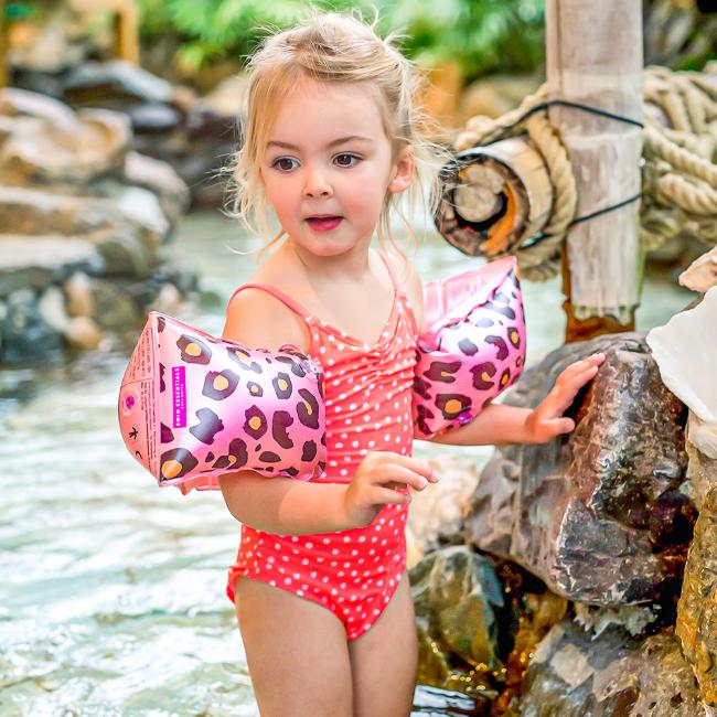 Picture of Swim Essentials Leopard Print Armbands 2-6yr - Pink