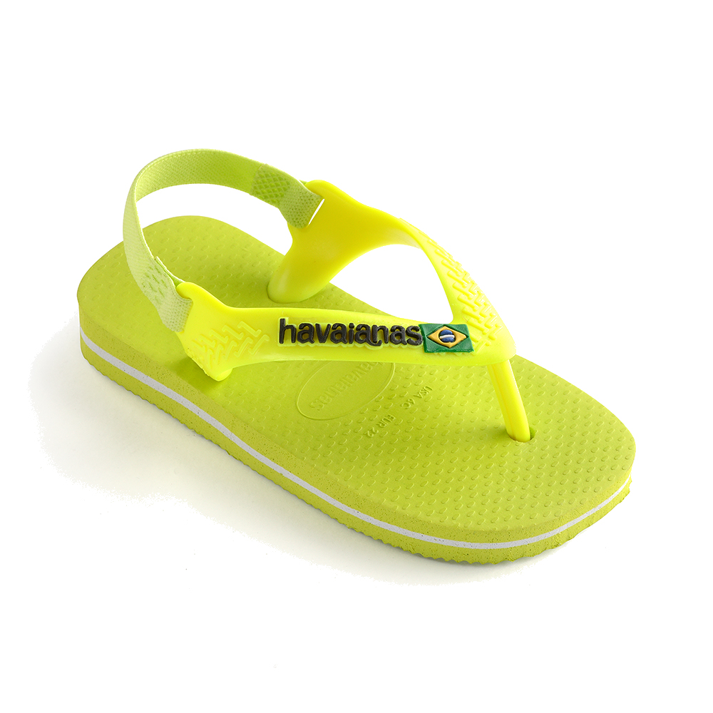 Havaianas Baby Brasil Logo II - Galactic Green. Children's Designer ...