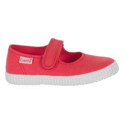Picture of Calzados Cienta Canvas Mary Jane Shoe - Coral