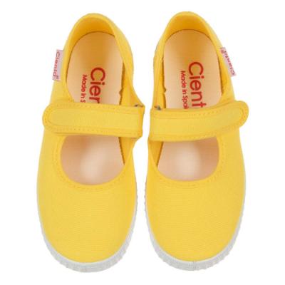 Picture of Calzados Cienta Canvas Mary Jane Shoe - Yellow