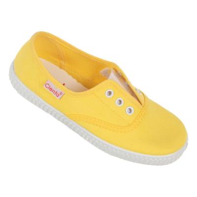 Picture of Calzados Cienta Easy On Canvas Pump - Yellow 