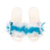Picture of Meriche Alta Costura Dream Beatrice Vintage Style Slippers - White Blue