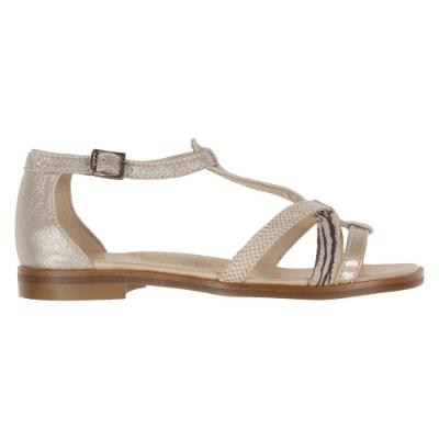 Picture of Beberlis Girls Strappy Print Sandal - Nude