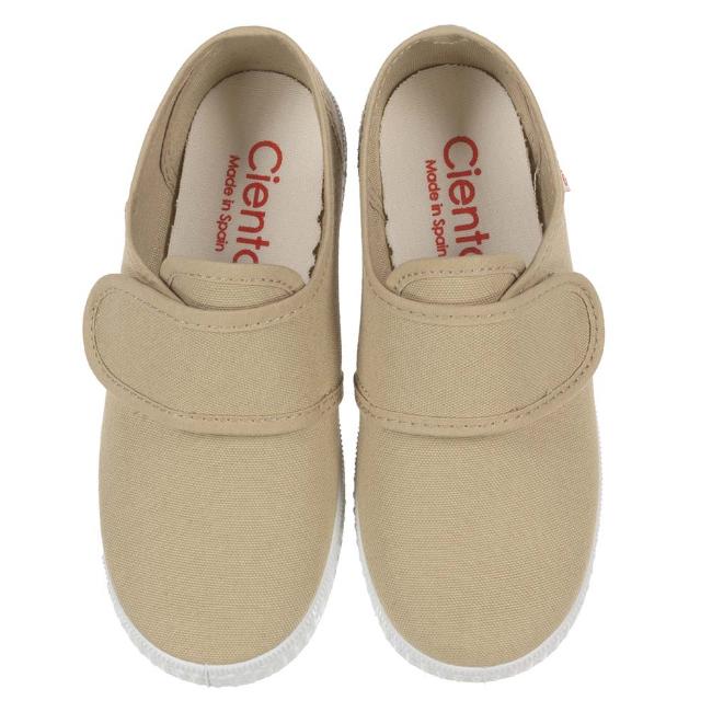 Picture of Calzados Cienta Easy On Single Strap Canvas Pump - Beige