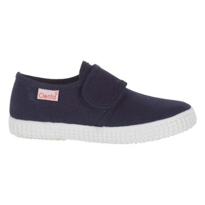 Picture of Calzados Cienta Easy On Single Strap Canvas Pump - Navy