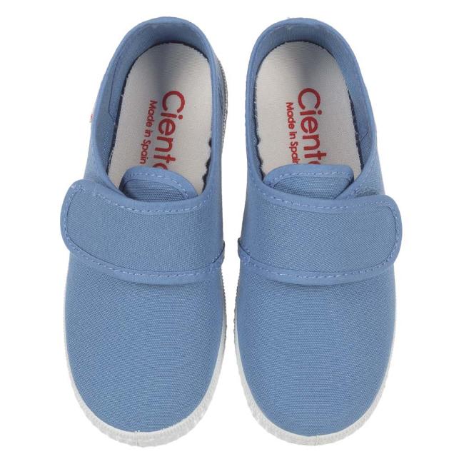 Picture of Calzados Cienta Easy On Single Strap Canvas Pump - Lavanda Blue