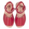 Picture of Calzados Cienta Peep Toe Napa Leather Sandal - Red