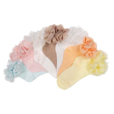 Picture of Meia Pata Occasion Ankle Sock Pleated Tulle Ruffle - Baby Pink