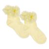 Picture of Meia Pata Occasion Ankle Sock Pleated Tulle Ruffle - Lemon