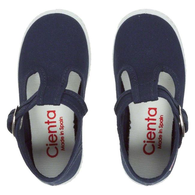 Picture of Calzados Cienta Toddler Canvas T-Bar - Navy 