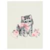 Picture of Monnalisa Bebe Girls Kitty Roses Blanket - Pink