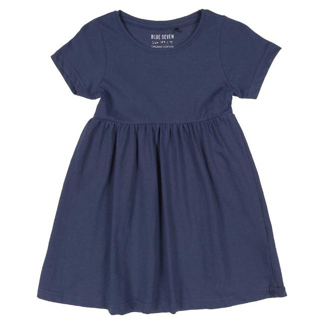 Picture of Blue Seven Girls Easy Wear Dress  - Navy