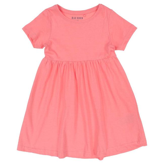 Picture of Blue Seven Girls Easy Wear Dress - Coral