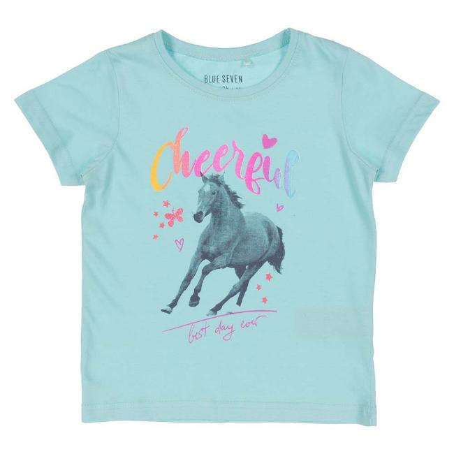 Picture of Blue Seven Girls Cheerful Pony Top - Aqua