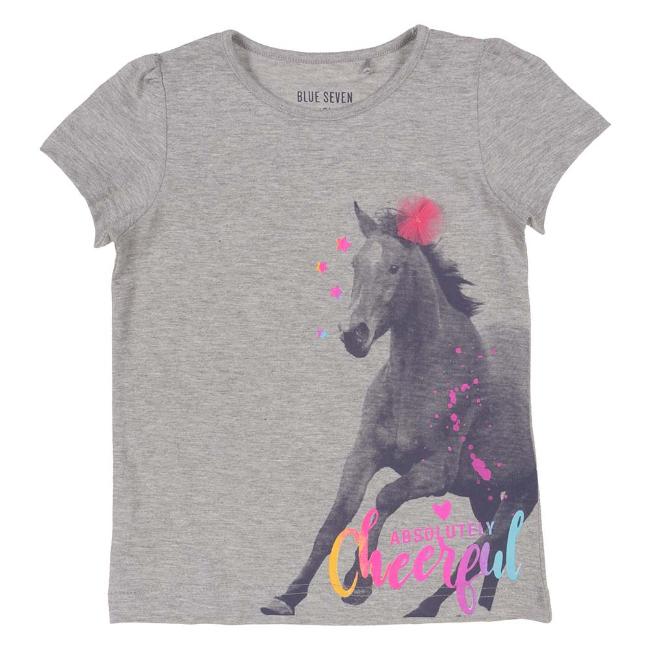 Picture of Blue Seven Girls Cheerful Pony Top - Grey