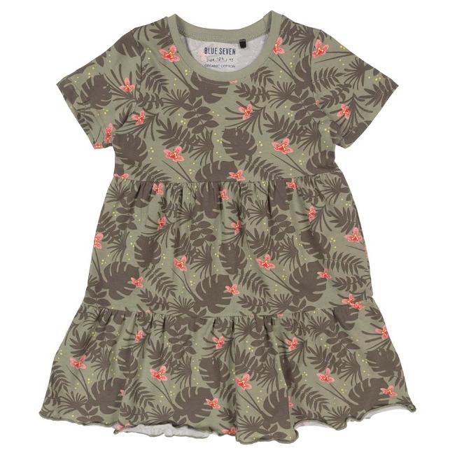 Picture of Blue Seven Girls Easy Wear Dress  - Nature Khaki
