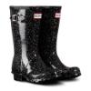 Picture of Hunter Original Kids Giant Glitter Wellington Boots - Black