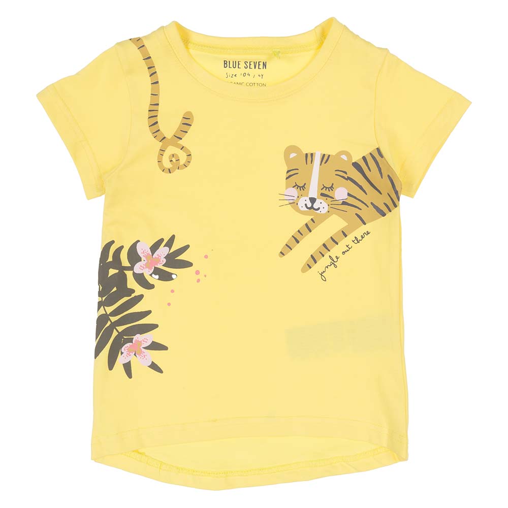 Blue Seven Girls Tiger Top & Jungle Shorts Set Yellow . Children's