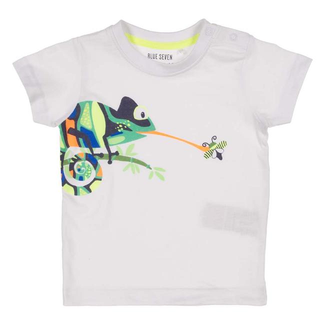 Picture of Blue Seven Mini Boys Gecko Top - White