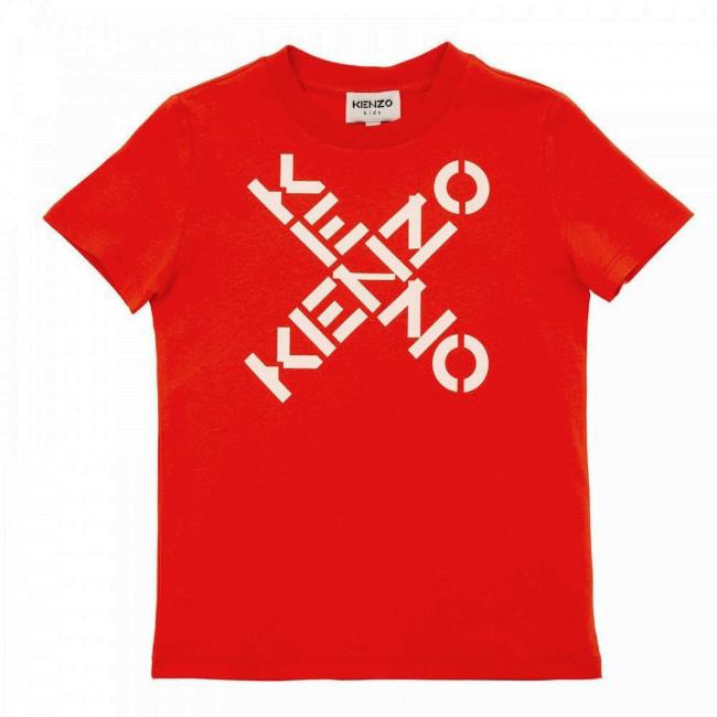 Picture of Kenzo Kids Boys Logo T-shirt - Red