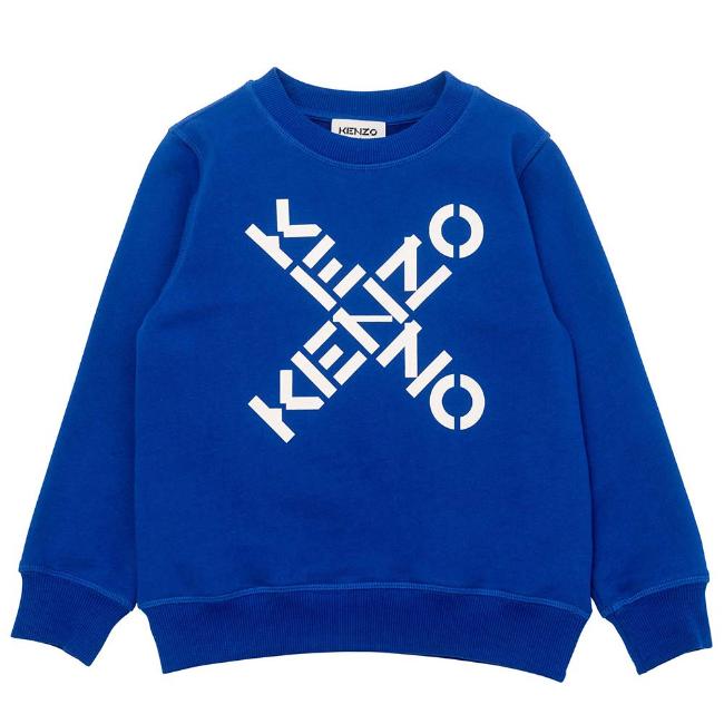 Picture of Kenzo Kids Boys Logo Sweatshirt - Blue