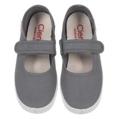 Picture of Calzados Cienta Canvas Mary Jane Shoe - Grey