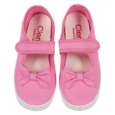 Picture of Calzados Cienta Canvas Mary Jane With Bow -Pink