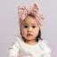 Picture of Caramelo Kids Diamante Big Bow Velour Turban - Pink