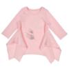 Picture of Daga Tunic With Applique Feathers & Leggings Set - Pink Grey