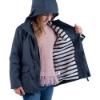 Picture of Igor Euri Hooded Rain Coat - Navy