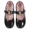 Picture of Lelli Kelly Fuzzy 2 Bear Dolly School Shoe G Fitting - Black Patent 