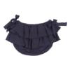 Picture of Babidu Canetille Ruffle Jam Pant With Bows - Navy