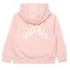 Picture of Kenzo Kids Girls Logo Zip Up Hoodie - Pink