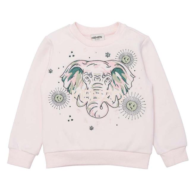 Picture of Kenzo Kids Girls Classic Elephant Sweatshirt - Pink