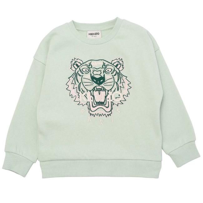 Picture of Kenzo Kids Girls Classic Tiger Sweatshirt - Green