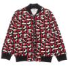 Picture of Kenzo Kids Boys AOP Zip Up Sweatshirt - Black