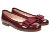 Picture of Panache Girls Ballerina Bow Pump - Burgundy Patent 