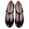 Picture of Panache Girls T Bar Pump - Black Patent