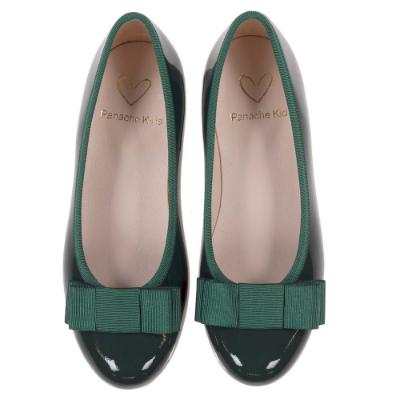 Picture of Panache Ballerina Bow Pump - Green Patent