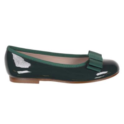 Picture of Panache Ballerina Bow Pump - Green Patent